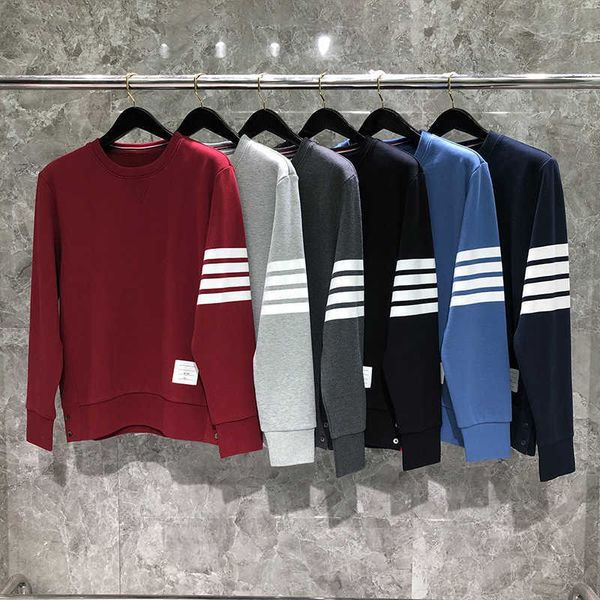 men's hoodie tom sweater brown hoody unwomen leisure casual sports break classic four bar 6-color round neck yarn dyed long sleev npxe, Black
men's hoodie tom sweater brown hoody unwomen leisure casual sports break classic four bar 6-color round neck yarn dyed long sleev npxe, Black