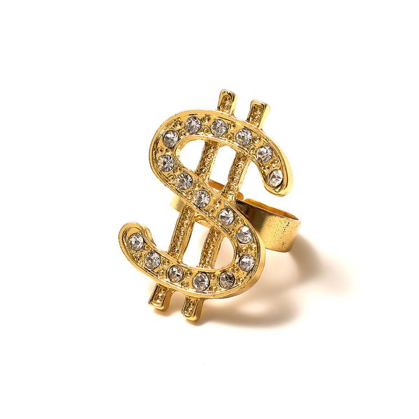 euro-american cross-border cluster rings jewelry opening event us dollar ring with diamond hip-hop accessories trendy men's ring neckla, Golden;silver
euro-american cross-border cluster rings jewelry opening event us dollar ring with diamond hip-hop accessories trendy men's ring neckla, Golden;silver