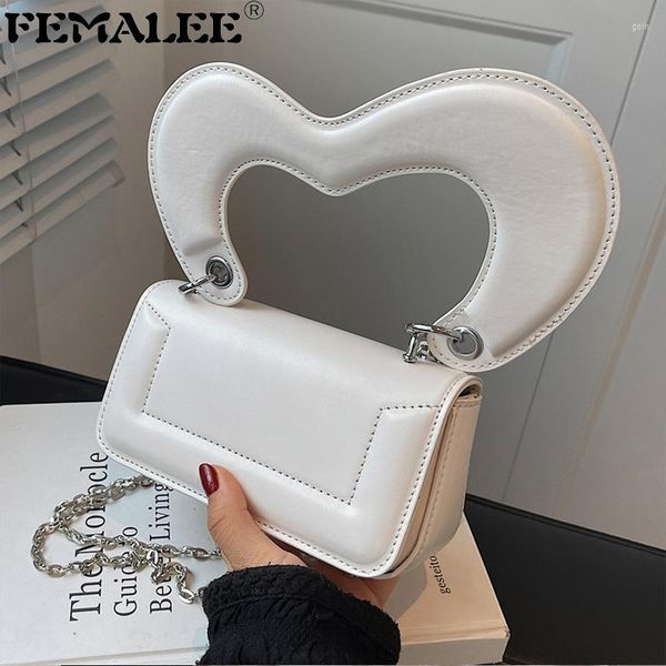 shoulder bags novel creative style heart handle messenger purses chains luxury women hand and handbags
shoulder bags novel creative style heart handle messenger purses chains luxury women hand and handbags