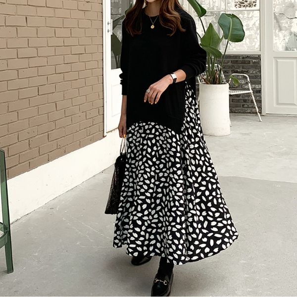 casual dresses autumn women plus size 5xl ladies vestidos long sleeve tshirt patchwork cotton print robe fake two piece 230209, Black;gray
casual dresses autumn women plus size 5xl ladies vestidos long sleeve tshirt patchwork cotton print robe fake two piece 230209, Black;gray