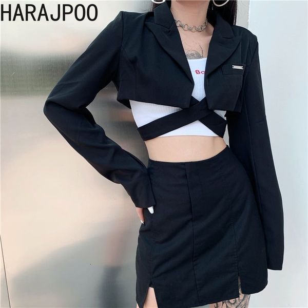 women's suits blazers harajpoo women fashion cool girl harajuku mourning high waist cross lace long sleeve versatile short spring autum, White;black
women's suits blazers harajpoo women fashion cool girl harajuku mourning high waist cross lace long sleeve versatile short spring autum, White;black