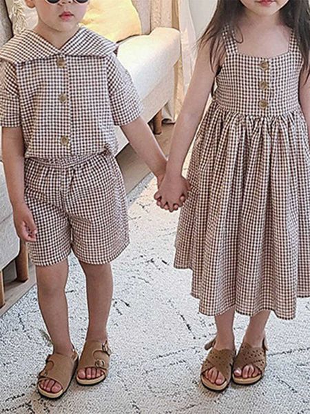 clothing sets children's ins new college plaid girls suspenders long skirt boys and girls sailor collar shortsleeved shorts suit kids c, White
clothing sets children's ins new college plaid girls suspenders long skirt boys and girls sailor collar shortsleeved shorts suit kids c, White