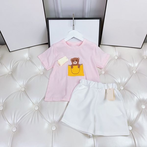 girl pink clothing kids sets kid designer clothers baby set 2pics toddler t shirt tracksuits short sleeve suits luxury summer classic printe, White
girl pink clothing kids sets kid designer clothers baby set 2pics toddler t shirt tracksuits short sleeve suits luxury summer classic printe, White
