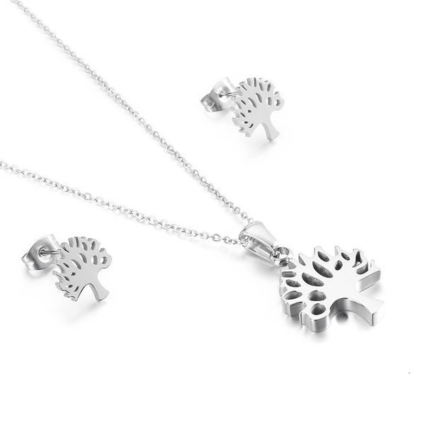 gemstone fashion women silver color gold stainless steel round plant pendant necklace sets jewelry 230210, Black
gemstone fashion women silver color gold stainless steel round plant pendant necklace sets jewelry 230210, Black