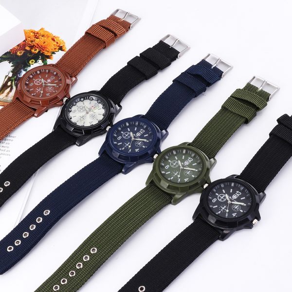 wristwatches casual classic design quartz men's fashion woven wristband nylon watch, Slivery;brown
wristwatches casual classic design quartz men's fashion woven wristband nylon watch, Slivery;brown