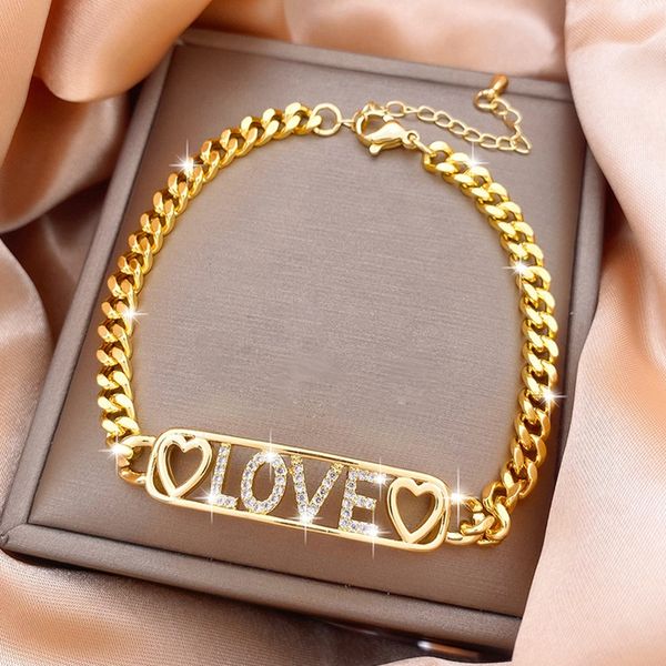 women bracelet chain iced out love tiny cubic zircon 18k yellow gold filled classic fashion jewelry gift, Black
women bracelet chain iced out love tiny cubic zircon 18k yellow gold filled classic fashion jewelry gift, Black