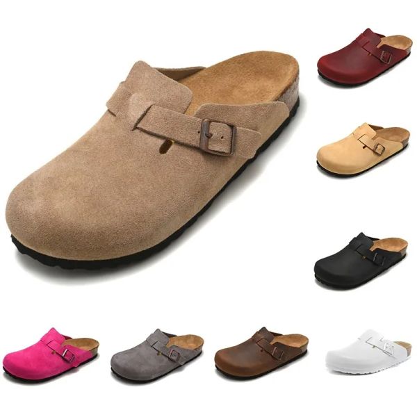 with box classic designer slippers boston leather bag head pull cork flats mules woody casual loafers for men women autumn winter lazy sh fi, Black
with box classic designer slippers boston leather bag head pull cork flats mules woody casual loafers for men women autumn winter lazy sh fi, Black