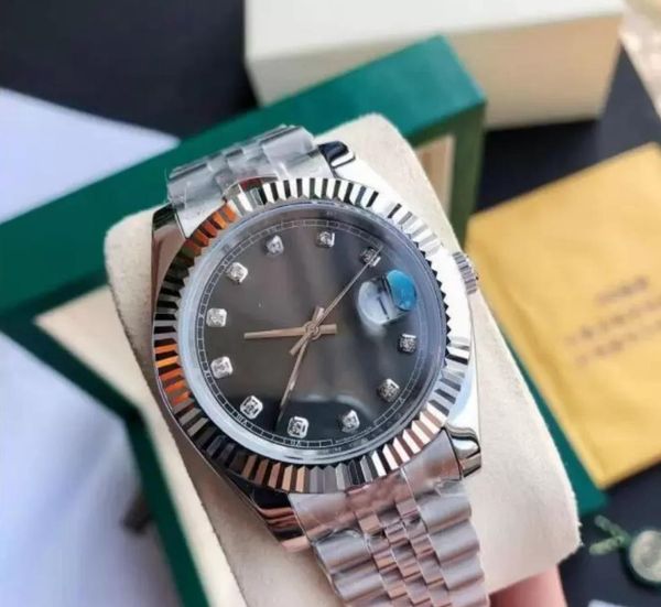 with original box men's watch automatic mechanical watches 41mm sapphire mirror stainless steel original buckle 2813movement wristwatch, Slivery;brown
with original box men's watch automatic mechanical watches 41mm sapphire mirror stainless steel original buckle 2813movement wristwatch, Slivery;brown