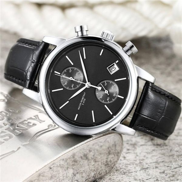 men watches luxury mens watches all dial work chronograph brand quartz watch leather strap waterproof designer wristw2359, Slivery;brown
men watches luxury mens watches all dial work chronograph brand quartz watch leather strap waterproof designer wristw2359, Slivery;brown