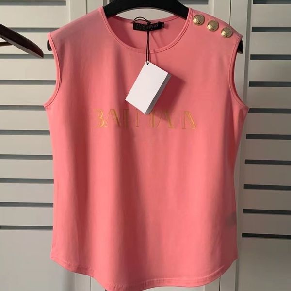 designer womens t shirts clothing letter print short sleeve with golden buttons summer cotton round neck tee size s-xl, White
designer womens t shirts clothing letter print short sleeve with golden buttons summer cotton round neck tee size s-xl, White