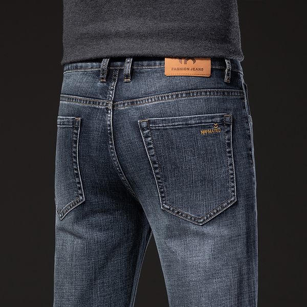 men's jeans 2023 fashion straight spring elastic cotton regular business casual trousers classic blue denim pants male 230210
men's jeans 2023 fashion straight spring elastic cotton regular business casual trousers classic blue denim pants male 230210