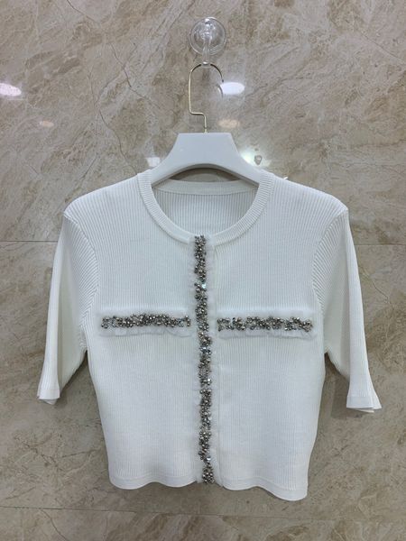 balm 2023 spring summer new women's t-shirt casual shirt fashion ootd logo letters knitting cardigan business short sleeve kashi t-shir, White
balm 2023 spring summer new women's t-shirt casual shirt fashion ootd logo letters knitting cardigan business short sleeve kashi t-shir, White