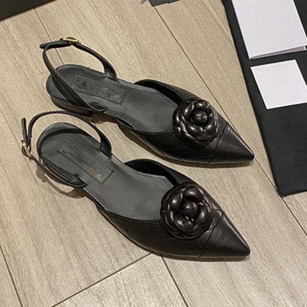 classic black white camellia pointed cap toe sandals quilted slingback pumps women ladies slip on half slippers flip flops low heels slide c
classic black white camellia pointed cap toe sandals quilted slingback pumps women ladies slip on half slippers flip flops low heels slide c