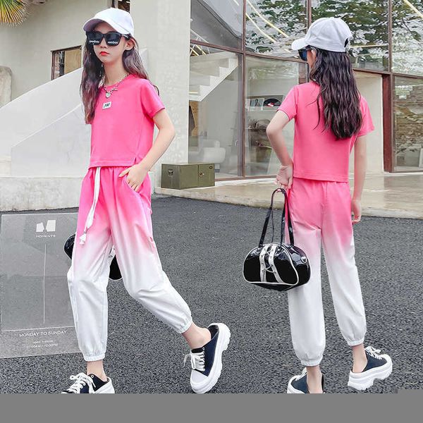clothing sets 2022 summer new youth gradient short sleeve suit for 516 year old girls outfits two piece set fashion clothes w230210, White
clothing sets 2022 summer new youth gradient short sleeve suit for 516 year old girls outfits two piece set fashion clothes w230210, White
