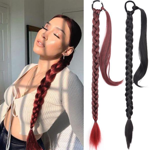 lace s braids tail s synthetic boxing wrap around with rubber band hair ring brown burgundy 34" natural braid diy 230210, Black;brown
lace s braids tail s synthetic boxing wrap around with rubber band hair ring brown burgundy 34" natural braid diy 230210, Black;brown