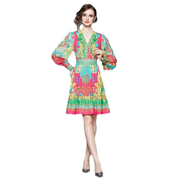 2023 retro floral v-neck designer dress women lantern sleeve vintage party high waist green dresses birthday dinner vacation ladies fine ele, Black;gray
2023 retro floral v-neck designer dress women lantern sleeve vintage party high waist green dresses birthday dinner vacation ladies fine ele, Black;gray