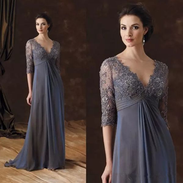 chic plus size mother of the bride dresses half sleeves a-line v-neck empire waist mother of groom dress floor-length chiffon evening gowns, Black;red
chic plus size mother of the bride dresses half sleeves a-line v-neck empire waist mother of groom dress floor-length chiffon evening gowns, Black;red