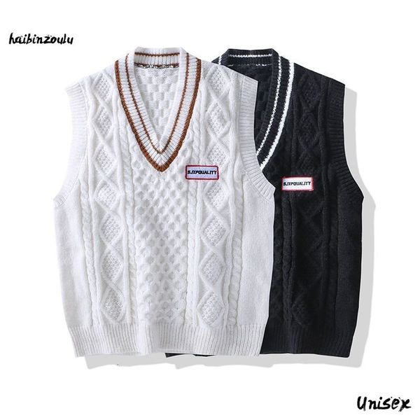 men's vests men knit sweater vest ins sweater vest korean fashion clothes 230209, Black;white
men's vests men knit sweater vest ins sweater vest korean fashion clothes 230209, Black;white