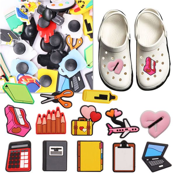 wholesale 100pcs learning tools pencil plane kids pvc shoe designer decorations buckle for backpack croc charms jibz button clog, White;pink
wholesale 100pcs learning tools pencil plane kids pvc shoe designer decorations buckle for backpack croc charms jibz button clog, White;pink
