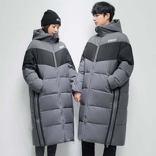 men's jackets fashion couples winter brand 2023 over the knee parkas thick warm long coats hooded cotton 230210, Black;brown
men's jackets fashion couples winter brand 2023 over the knee parkas thick warm long coats hooded cotton 230210, Black;brown
