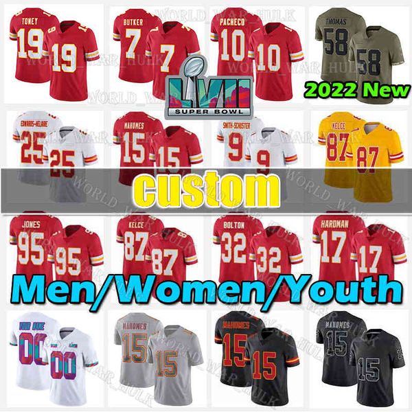 super bowl lvii jersey 15 patrick mahomes isiah pacheco football kansases city travis kelce nick bolton chiefes george karlaftis willie gay, Black;red
super bowl lvii jersey 15 patrick mahomes isiah pacheco football kansases city travis kelce nick bolton chiefes george karlaftis willie gay, Black;red