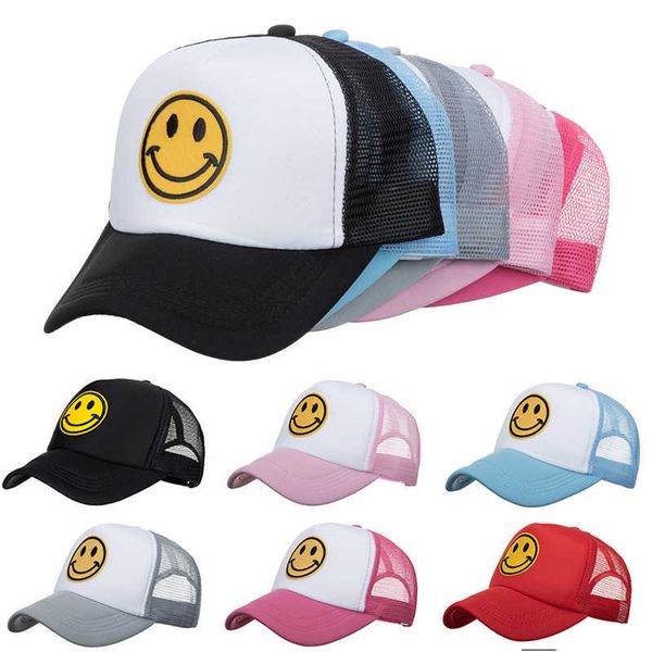 ball caps new fashion smile face embroidery baseball caps summer breathable mesh snapback cap for men women shaded sun trucker hats l230208, Blue;gray
ball caps new fashion smile face embroidery baseball caps summer breathable mesh snapback cap for men women shaded sun trucker hats l230208, Blue;gray