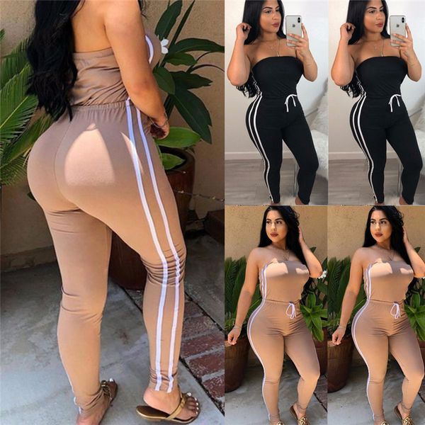 women's jumpsuits rompers summer women off shoulder jumpsuits fashion brand ladies lace up solid loose elastic romper ladies bodysuits, Black;white
women's jumpsuits rompers summer women off shoulder jumpsuits fashion brand ladies lace up solid loose elastic romper ladies bodysuits, Black;white