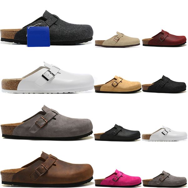 birkenstock boston clogs slippers designer sandals men women slides slipper soft footbed suede leather buckle strap shoes outdoor 35-46, Black
birkenstock boston clogs slippers designer sandals men women slides slipper soft footbed suede leather buckle strap shoes outdoor 35-46, Black