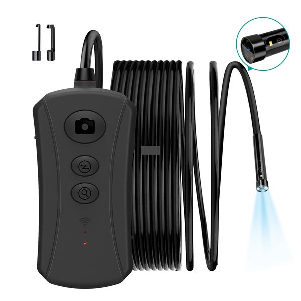 1.5m cable length dual lens wifi endoscope camera, wireless 1080p dual camera borescope inspection 5.0mm lens ultra-slim waterproof snake wi
1.5m cable length dual lens wifi endoscope camera, wireless 1080p dual camera borescope inspection 5.0mm lens ultra-slim waterproof snake wi