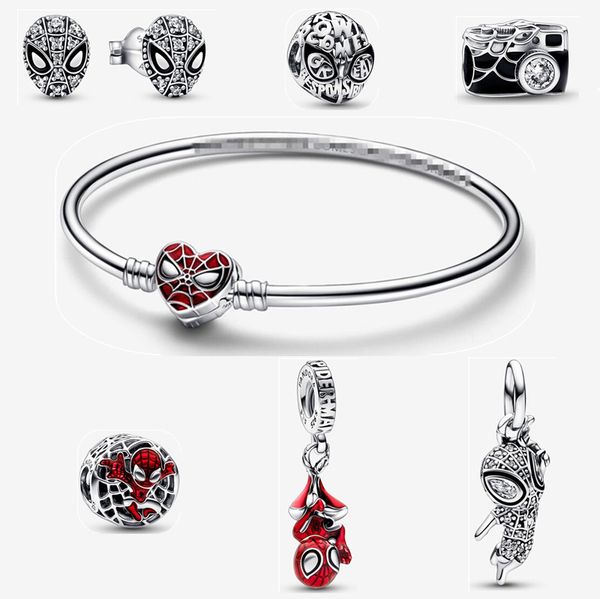 sterling silver spider charm bracelets earrings bangle size 16-21cm pendant beads diy fit pandora bracelet earrings women designer jewelry, Golden;silver
sterling silver spider charm bracelets earrings bangle size 16-21cm pendant beads diy fit pandora bracelet earrings women designer jewelry, Golden;silver