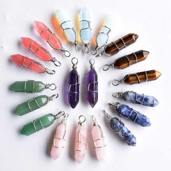 gemstone wholesale 20pcs/lot natural tiger eye stone amethysts pillar shape point handmade iron wire pendants for jewelry making 230210, Black
gemstone wholesale 20pcs/lot natural tiger eye stone amethysts pillar shape point handmade iron wire pendants for jewelry making 230210, Black