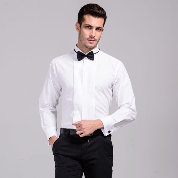 men's casual shirts arrival french cuff wing tip collar formal dress tuxedo bridegroom wedding for men stage costume 230209, White;black
men's casual shirts arrival french cuff wing tip collar formal dress tuxedo bridegroom wedding for men stage costume 230209, White;black