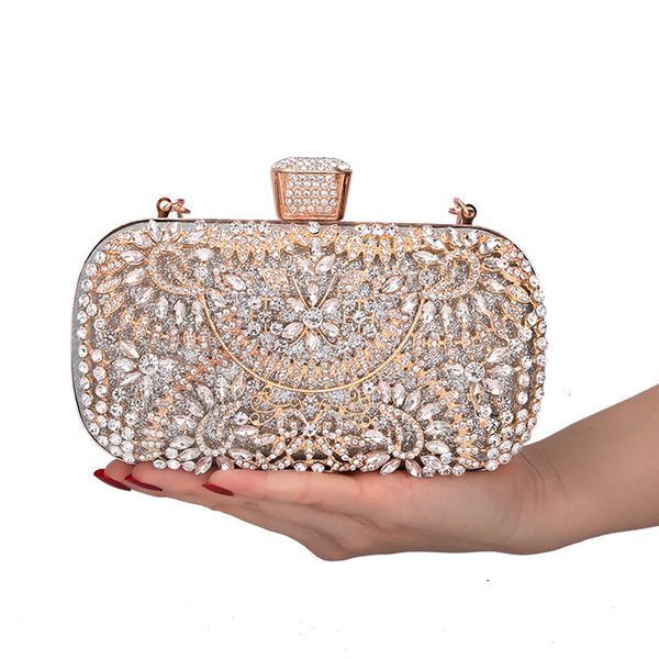 evening bags hollow diamond clutch for women wedding purse chain shoulder small party handbag with metal handle 230210
evening bags hollow diamond clutch for women wedding purse chain shoulder small party handbag with metal handle 230210