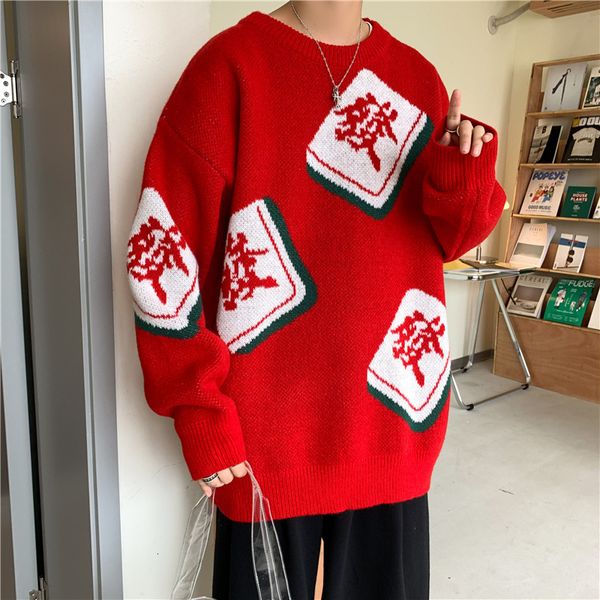 men's sweaters hong kong christmas red men oversize o pullovers couples knitted mahjong sweater sueteres hombre cartoon 230209, White;black
men's sweaters hong kong christmas red men oversize o pullovers couples knitted mahjong sweater sueteres hombre cartoon 230209, White;black
