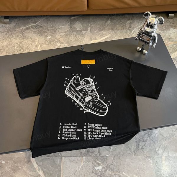 xinxinbuy men designer tee t shirt 23ss trainer letters shoes print short sleeve cotton women white black red green s-xl, Black;brown
xinxinbuy men designer tee t shirt 23ss trainer letters shoes print short sleeve cotton women white black red green s-xl, Black;brown
