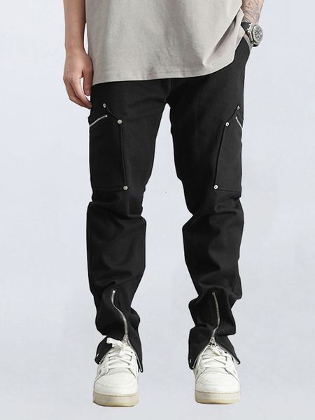 men's jeans four seasons high street multi pocket zipper design hip hop black slim pants selling boyfriend 230210, Blue
men's jeans four seasons high street multi pocket zipper design hip hop black slim pants selling boyfriend 230210, Blue