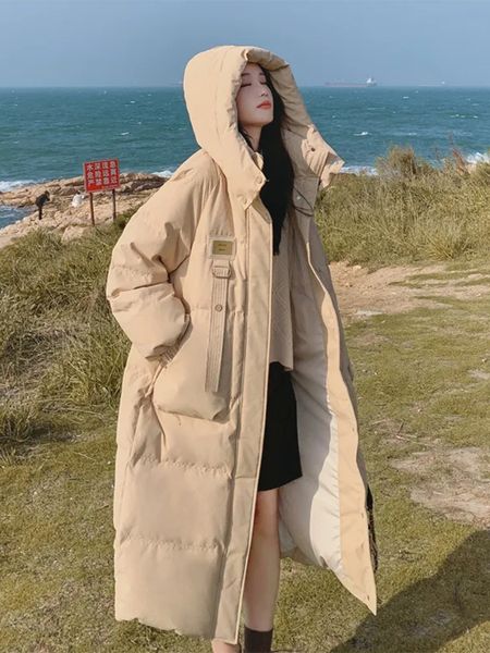 women's down parkas winter 30°long jacket women loose warm thickened cotton clothes fashion female long hooded coat 230210, Black
women's down parkas winter 30°long jacket women loose warm thickened cotton clothes fashion female long hooded coat 230210, Black