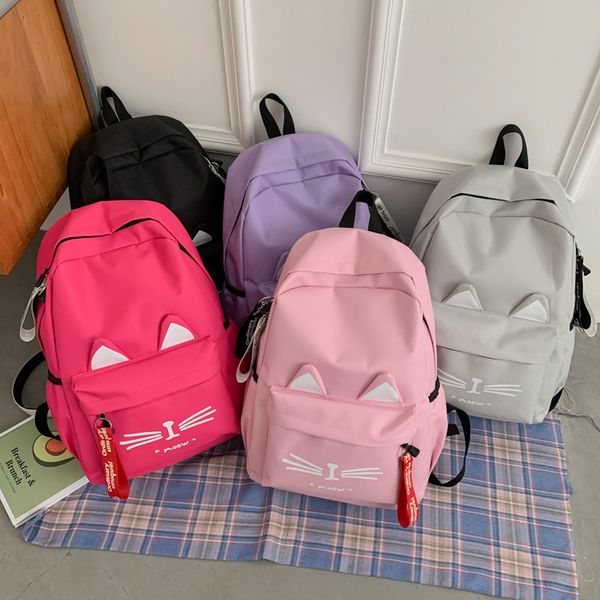 backpacks cute cartoon cat ears school bags for teenage girls nylon backpack schoolbag women famale student bookbag mochila escolar 230210
backpacks cute cartoon cat ears school bags for teenage girls nylon backpack schoolbag women famale student bookbag mochila escolar 230210