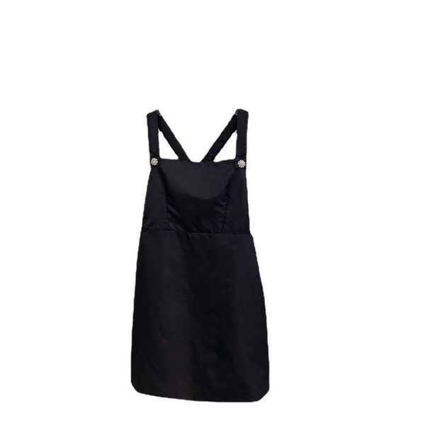 brand casual early spring new classic nylon triangle decoration slim versatile crystal button cross strap dress plus size, Black;gray
brand casual early spring new classic nylon triangle decoration slim versatile crystal button cross strap dress plus size, Black;gray