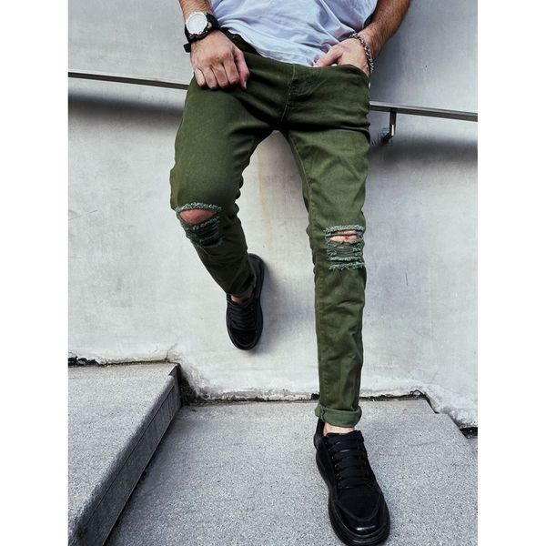 men's jeans straight slim denim men stretch casual trousers army green large size cotton knee hole elastic ripped 230210, Blue
men's jeans straight slim denim men stretch casual trousers army green large size cotton knee hole elastic ripped 230210, Blue