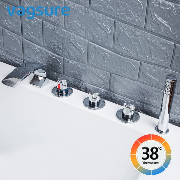 thermostatic bathtub mixer tap solid brass cold and waterfall inlet valve control deck mounted bath mixer cascade outlet faucet 2 or 3 outpu
thermostatic bathtub mixer tap solid brass cold and waterfall inlet valve control deck mounted bath mixer cascade outlet faucet 2 or 3 outpu