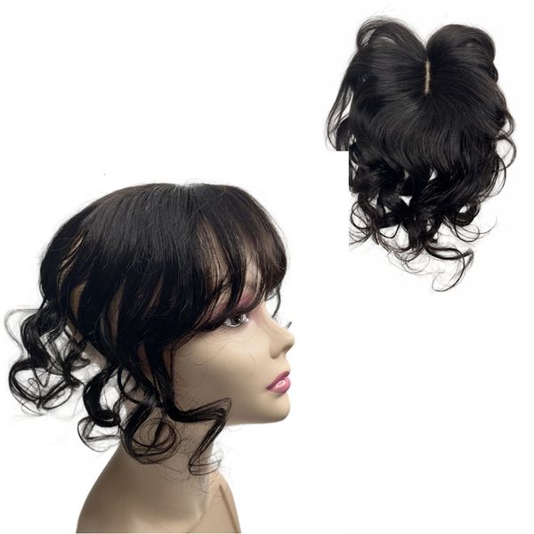 synthetic s 14inch body wavy brazilian human hair ers with bangs clip in pieces s increase volume for women mild remy 230210, Black
synthetic s 14inch body wavy brazilian human hair ers with bangs clip in pieces s increase volume for women mild remy 230210, Black