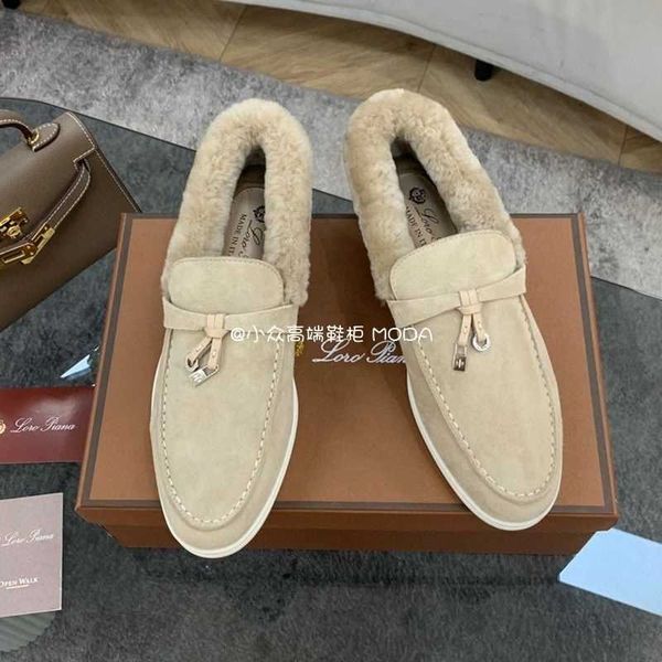 designer loropiana shoes autumn and winter new lp lefu shoes plush women's cotton flat-bottomed wool leather round-headed loafers, Black;white
designer loropiana shoes autumn and winter new lp lefu shoes plush women's cotton flat-bottomed wool leather round-headed loafers, Black;white