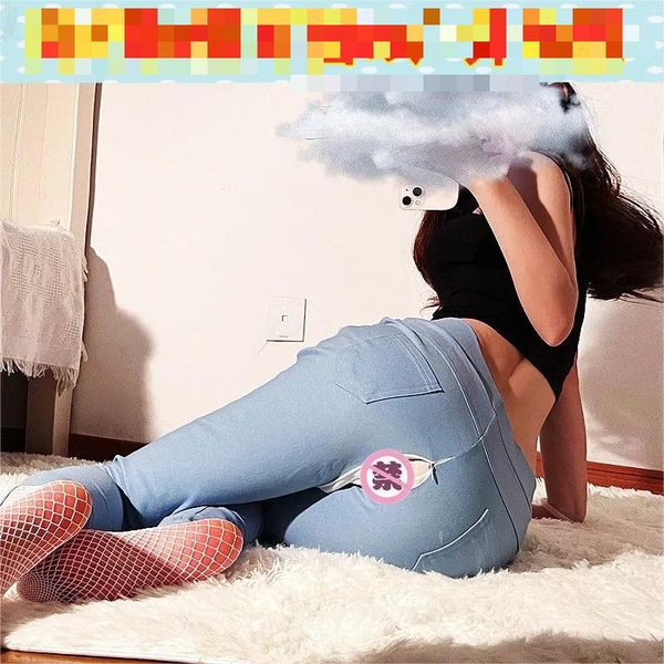 set jeans, convenient open crotch jeans, outdoor flirting car shock extra size leggings, Black;white
set jeans, convenient open crotch jeans, outdoor flirting car shock extra size leggings, Black;white