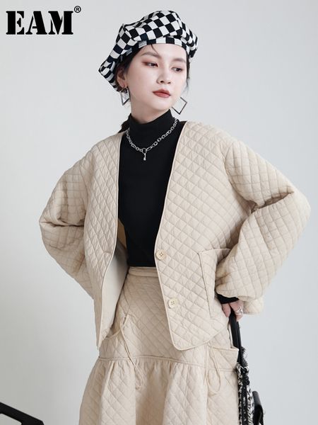 women's down parkas eam apricot pockets big size cottonpadded coat long sleeve loose fit women fashion autumn winter 2023 1df4896 23021, Black
women's down parkas eam apricot pockets big size cottonpadded coat long sleeve loose fit women fashion autumn winter 2023 1df4896 23021, Black