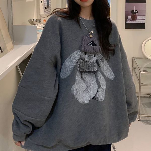 womens hoodies sweatshirts harajuku street winter sweatshirt woman kawaii rabbit pattern warm loose pullover stylish casual hip hop hoodie s, Black
womens hoodies sweatshirts harajuku street winter sweatshirt woman kawaii rabbit pattern warm loose pullover stylish casual hip hop hoodie s, Black