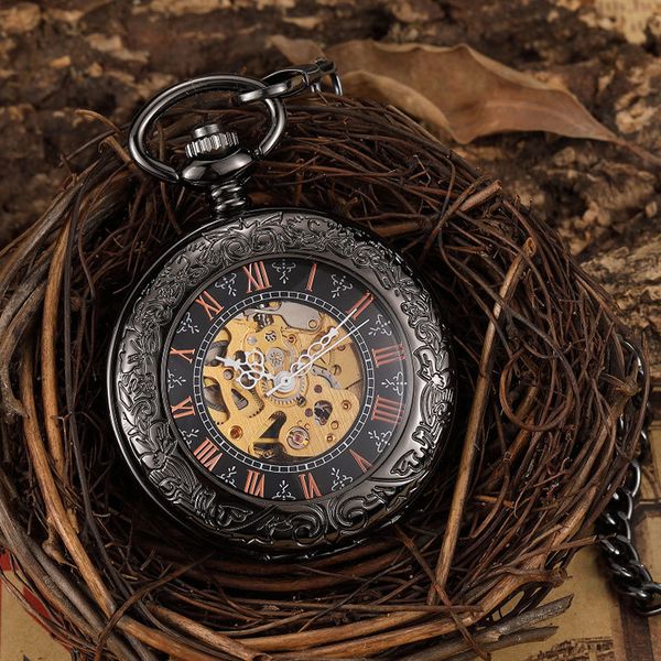pocket watches vintage bronze skeleton mechanical pocket watch men roman dial steampuk hand wind pendant clock chain watch reloj de bolsillo, Slivery;golden
pocket watches vintage bronze skeleton mechanical pocket watch men roman dial steampuk hand wind pendant clock chain watch reloj de bolsillo, Slivery;golden