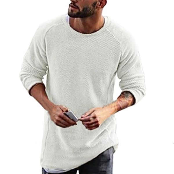 men's sweaters casual solid color o neck long sleeve knit pullover loose warm soft shrink fading 230210, White;black 
men's sweaters casual solid color o neck long sleeve knit pullover loose warm soft shrink fading 230210, White;black