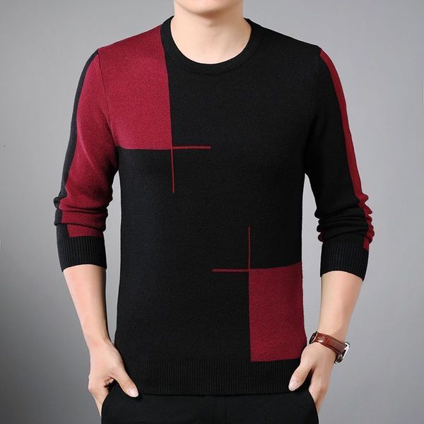 men's sweaters fashion o neck knitted spliced korean color sweater clothing autumn casual pullovers loose all match 230209, White;black
men's sweaters fashion o neck knitted spliced korean color sweater clothing autumn casual pullovers loose all match 230209, White;black