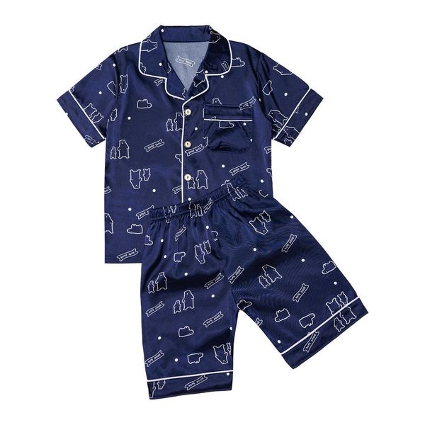 clothing sets children pajamas set sleepwear cartoon boys suit toddler baby summer short sleeve girls' ice silk tshirt two sets home we, White
clothing sets children pajamas set sleepwear cartoon boys suit toddler baby summer short sleeve girls' ice silk tshirt two sets home we, White